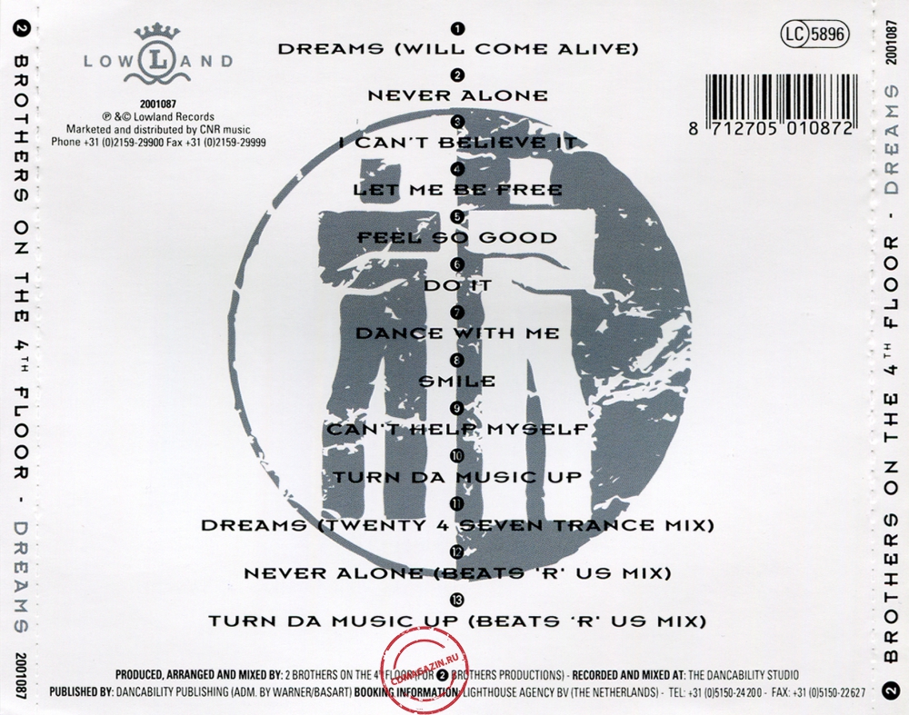 Audio CD: 2 Brothers On The 4th Floor (1994) Dreams Audio CD: 2 Brothers On The 4th Floor (1994) Dreams