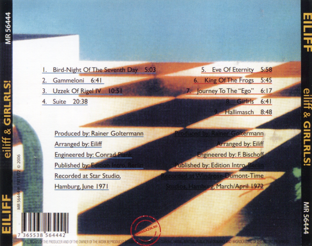 Audio CD: Eiliff (1971) Eiliff + Girlrls! Audio CD: Eiliff (1971) Eiliff + Girlrls!