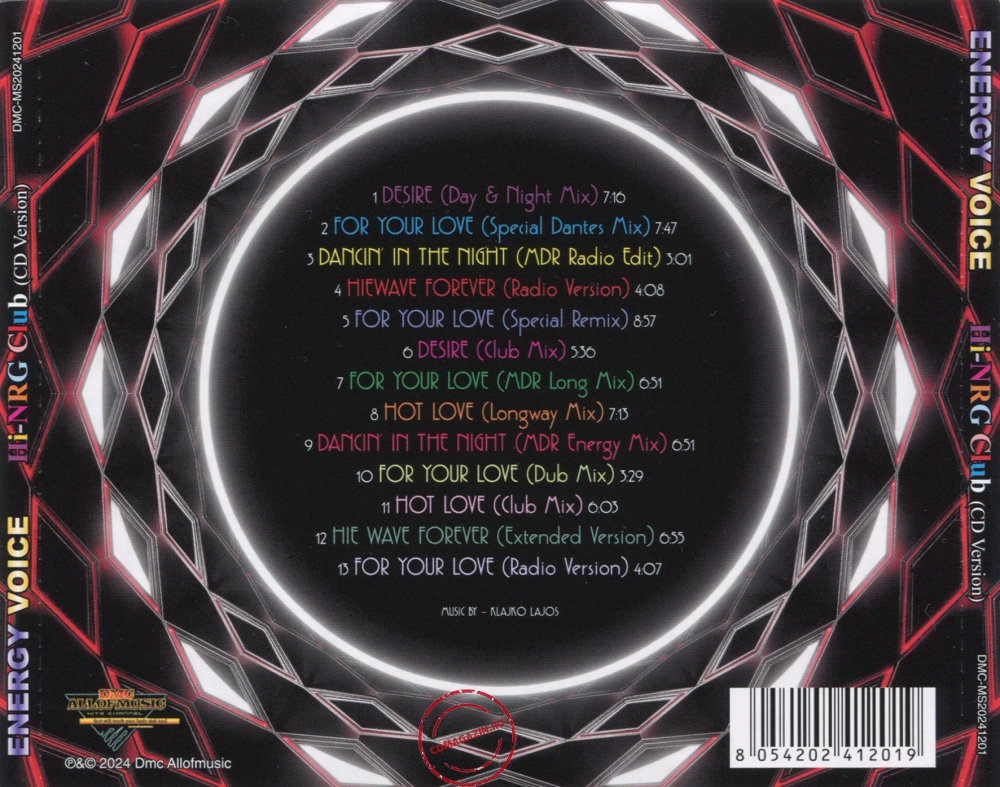 Audio CD: Energy Voice (2024) HI-NRG Club Audio CD: Energy Voice (2024) HI-NRG Club