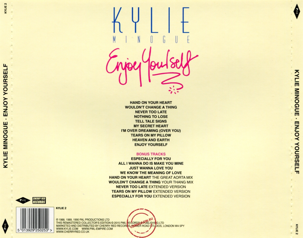 Audio CD: Kylie Minogue (1989) Enjoy Yourself Audio CD: Kylie Minogue (1989) Enjoy Yourself