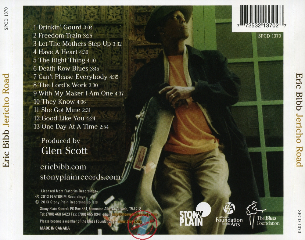 Audio CD: Eric Bibb (2013) Jericho Road Audio CD: Eric Bibb (2013) Jericho Road