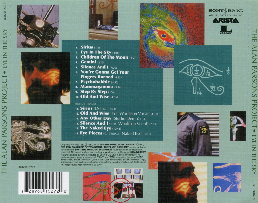 Audio CD: Alan Parsons Project (1982) Eye In The Sky Audio CD: Alan Parsons Project (1982) Eye In The Sky