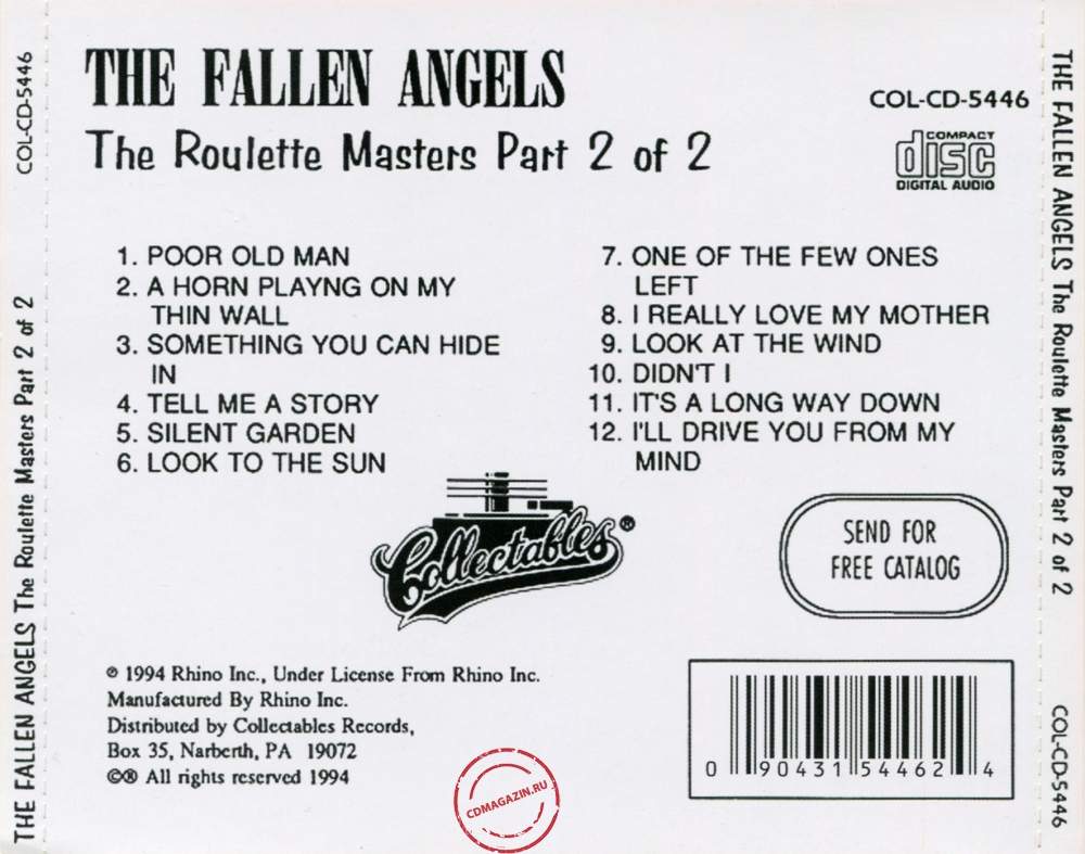 Audio CD: Fallen Angels (3) (1968) The Roulette Masters Part 2 Of 2