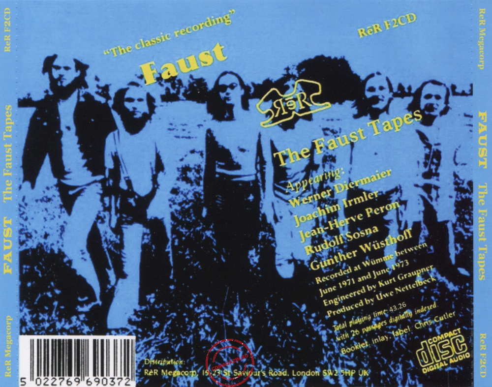 Audio CD: Faust (1973) The Faust Tapes