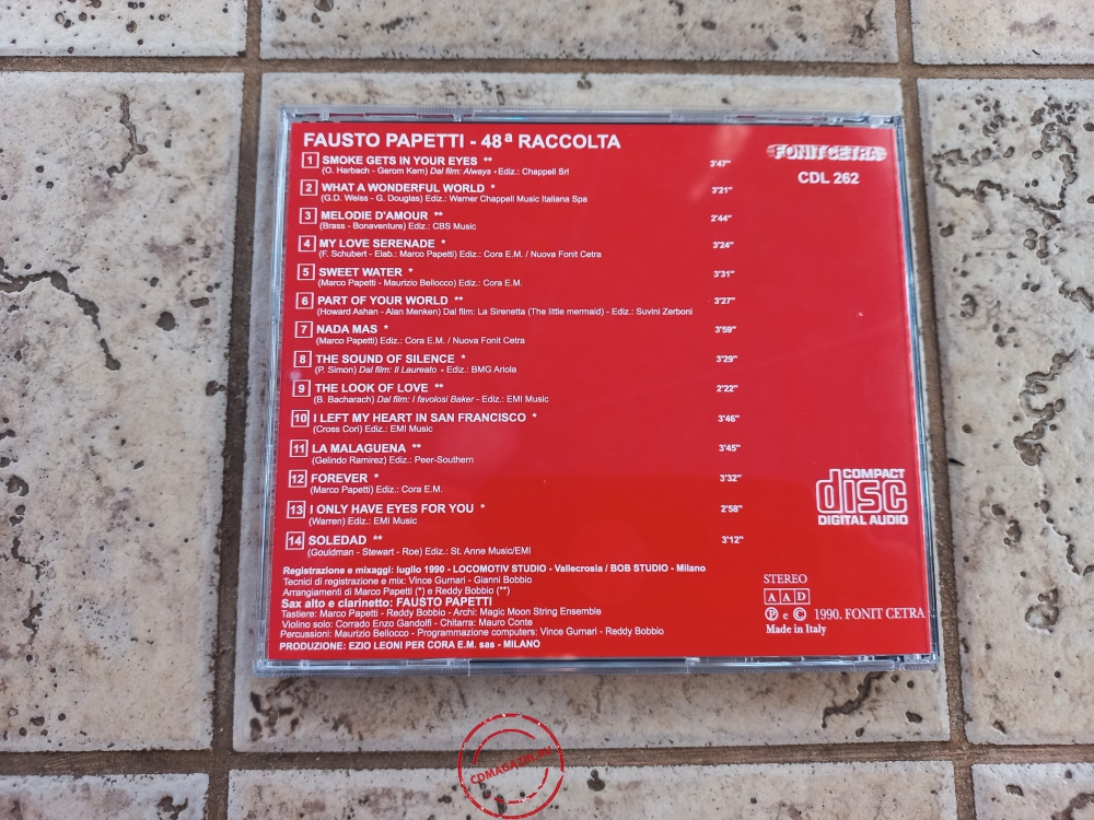 Audio CD: Fausto Papetti (1990) 48ª Raccolta