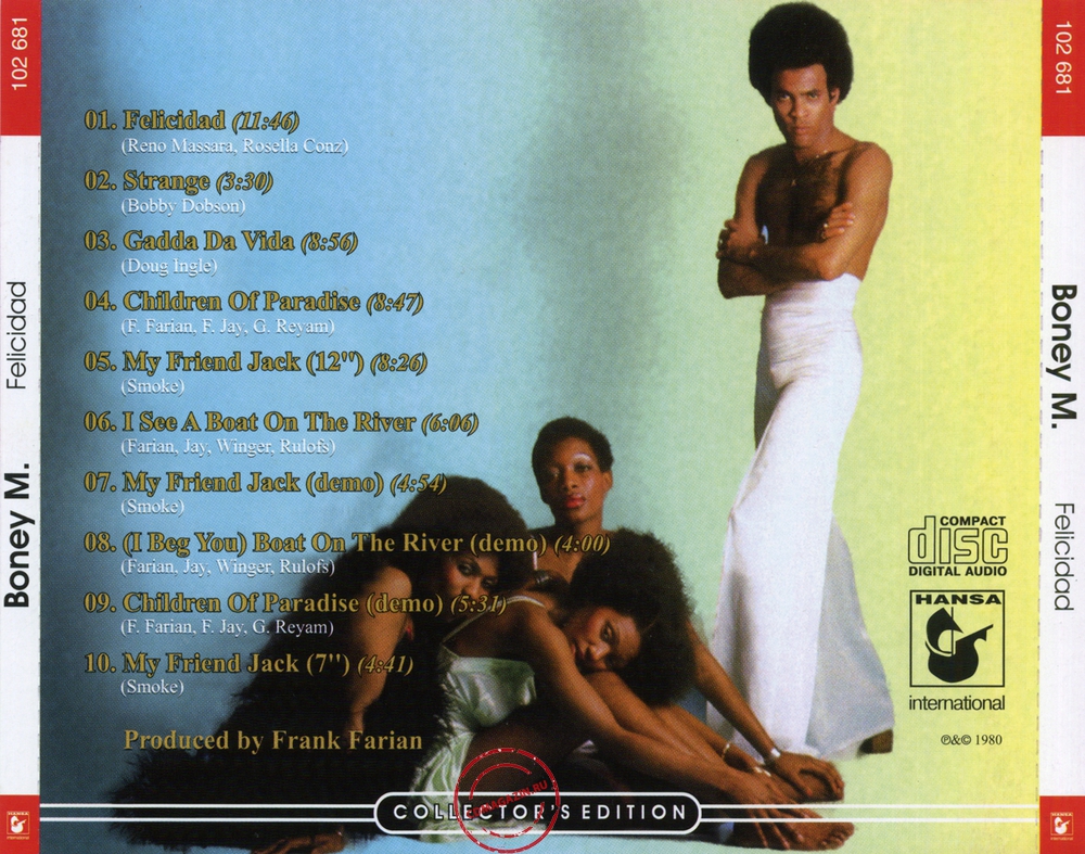 Audio CD: Boney M (1980) Felicidad Audio CD: Boney M (1980) Felicidad
