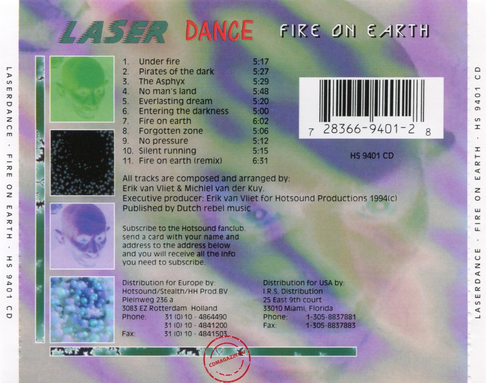 Audio CD: Laser Dance (1994) Fire On Earth Audio CD: Laser Dance (1994) Fire On Earth
