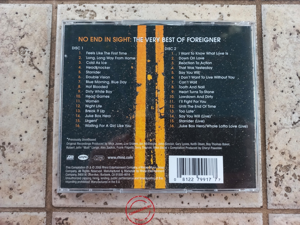 Audio CD: Foreigner (2008) No End In Sight: The Very Best