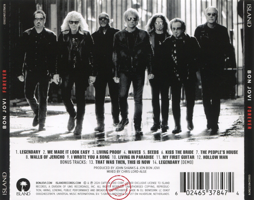 Audio CD: Bon Jovi (2024) Forever Audio CD: Bon Jovi (2024) Forever