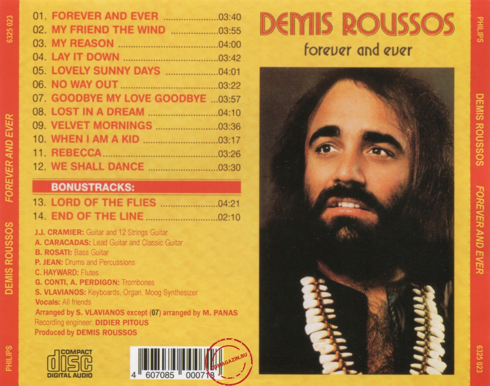 Audio CD: Demis Roussos (1973) Forever And Ever Audio CD: Demis Roussos (1973) Forever And Ever