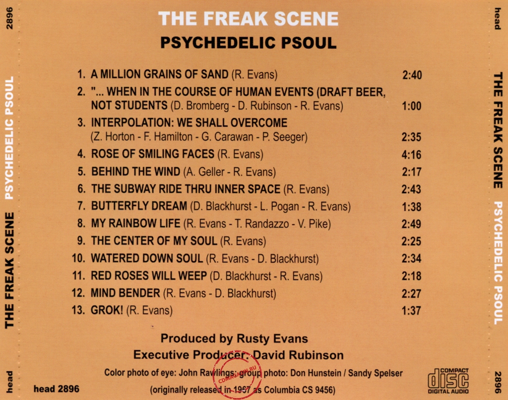 Audio CD: Freak Scene (1967) Psychedelic Psoul