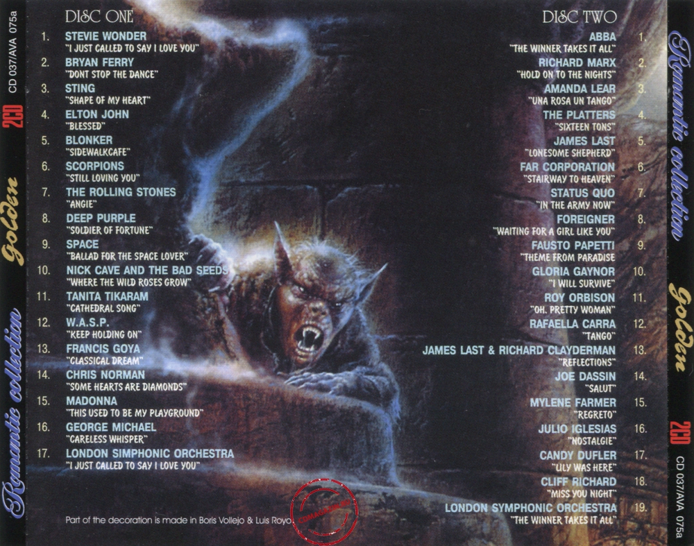 Audio CD: VA Romantic Collection (1995) Golden Audio CD: VA Romantic Collection (1995) Golden