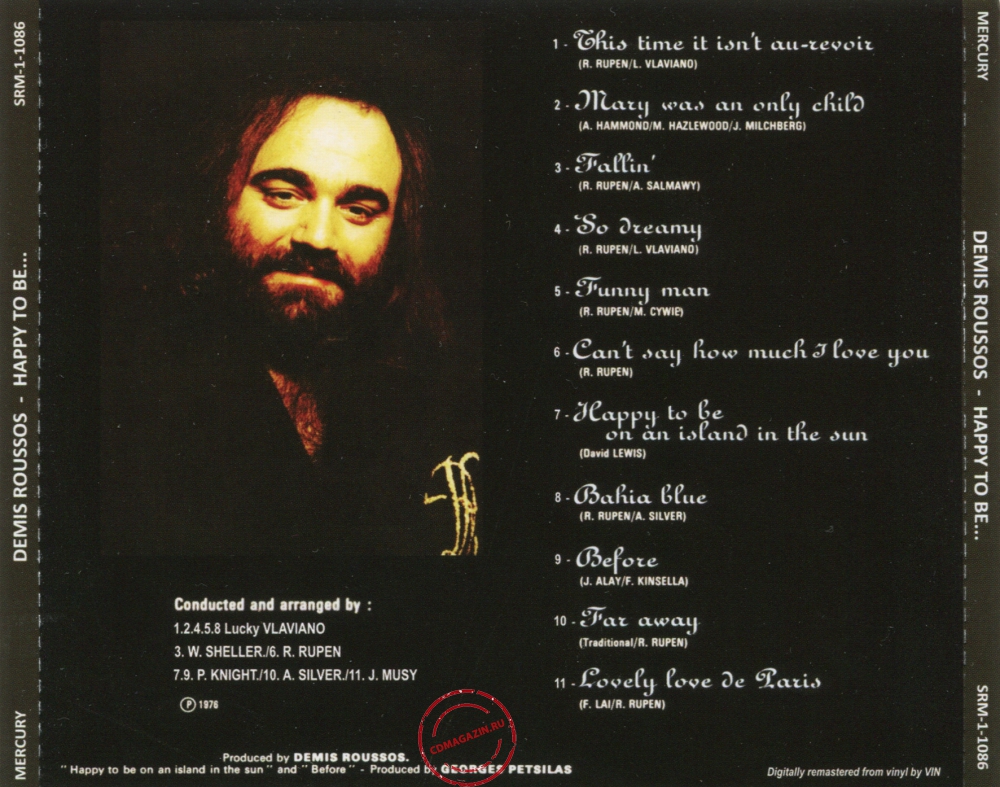Audio CD: Demis Roussos (1976) Happy To Be...