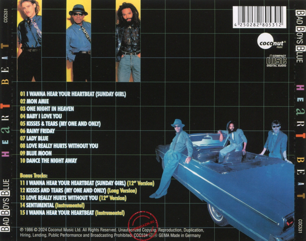 Audio CD: Bad Boys Blue (1986) Heart Beat Audio CD: Bad Boys Blue (1986) Heart Beat