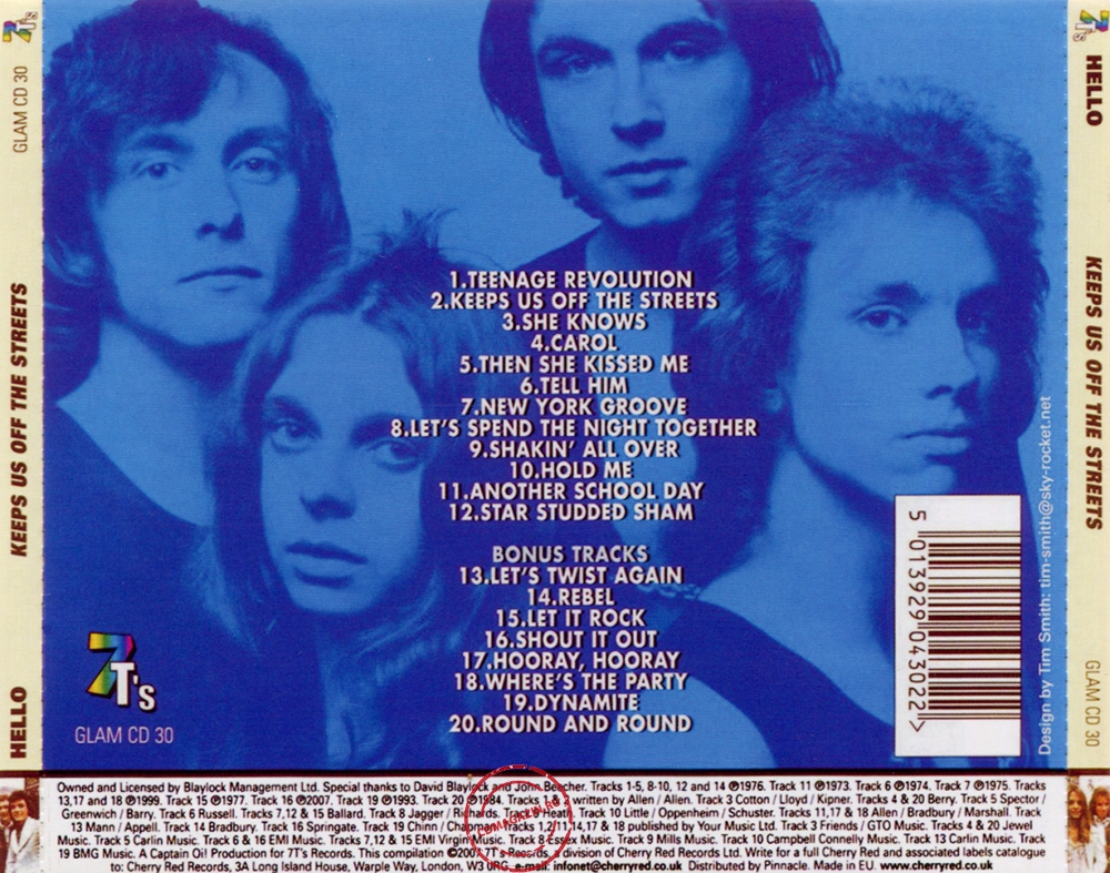 Audio CD: Hello (1976) Keeps Us Off The Streets Audio CD: Hello (1976) Keeps Us Off The Streets