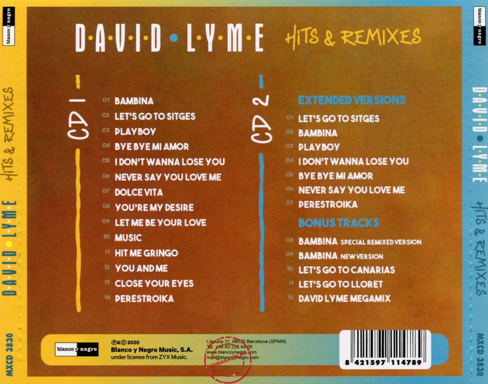 Audio CD: David Lyme (2020) Hits & Remixes Audio CD: David Lyme (2020) Hits & Remixes