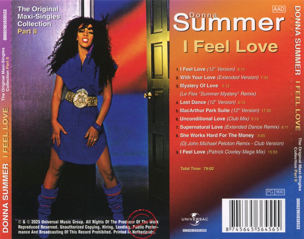 Audio CD: Donna Summer (2025) I Feel Love - The Original Maxi-Singles Collection Part II