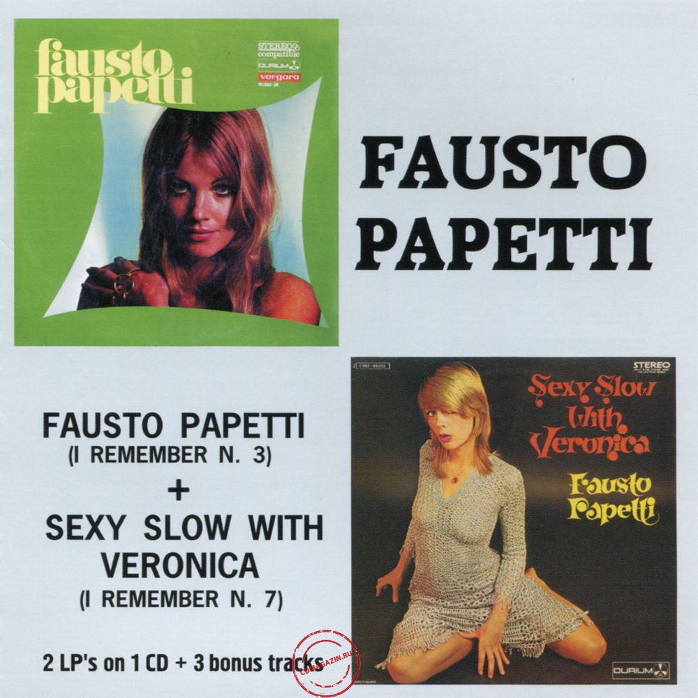 Audio CD: Fausto Papetti (1966) I Remember N. 3 + I Remember N. 7 Audio CD: Fausto Papetti (1966) I Remember N. 3 + I Remember N. 7