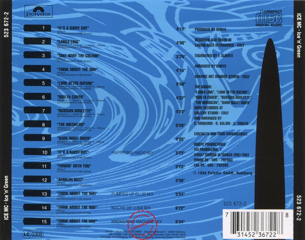 Audio CD: ICE MC (1994) Ice' N' Green Audio CD: ICE MC (1994) Ice' N' Green