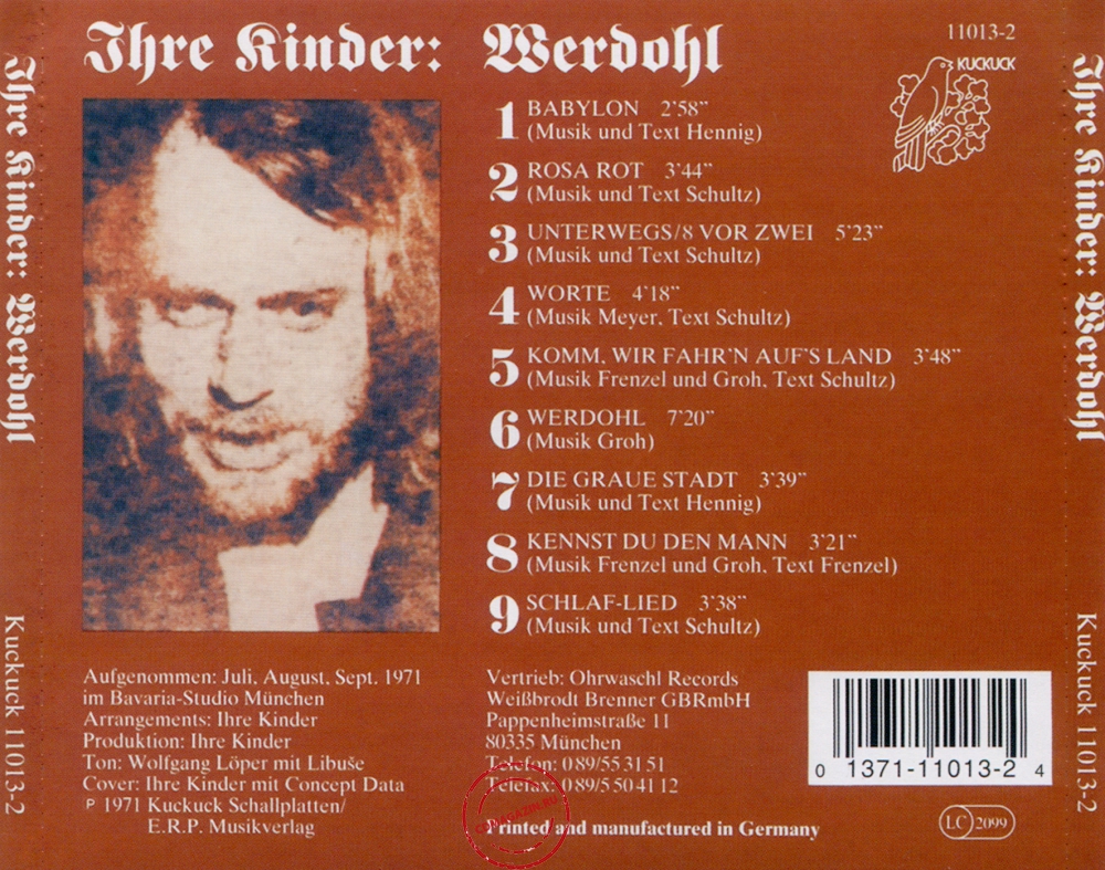 Audio CD: Ihre Kinder (1971) Werdohl Audio CD: Ihre Kinder (1971) Werdohl
