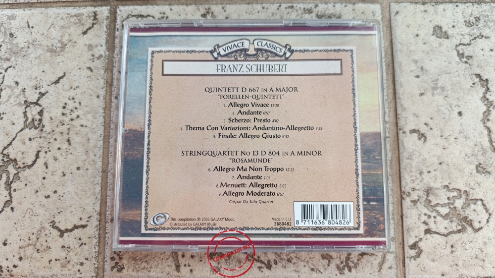 Audio CD: Franz Schubert (2003) Forellen Quintett Rosamunde Audio CD: Franz Schubert (2003) Forellen Quintett Rosamunde