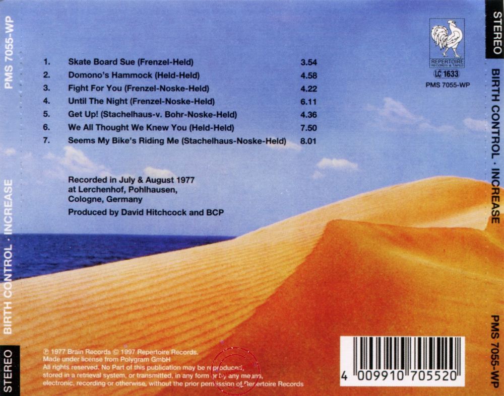 Audio CD: Birth Control (1977) Increase Audio CD: Birth Control (1977) Increase