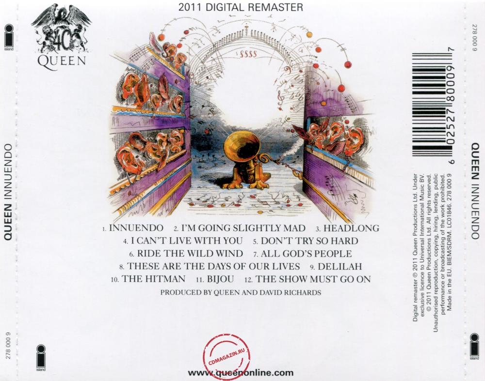 Audio CD: Queen (1990) Innuendo Audio CD: Queen (1990) Innuendo