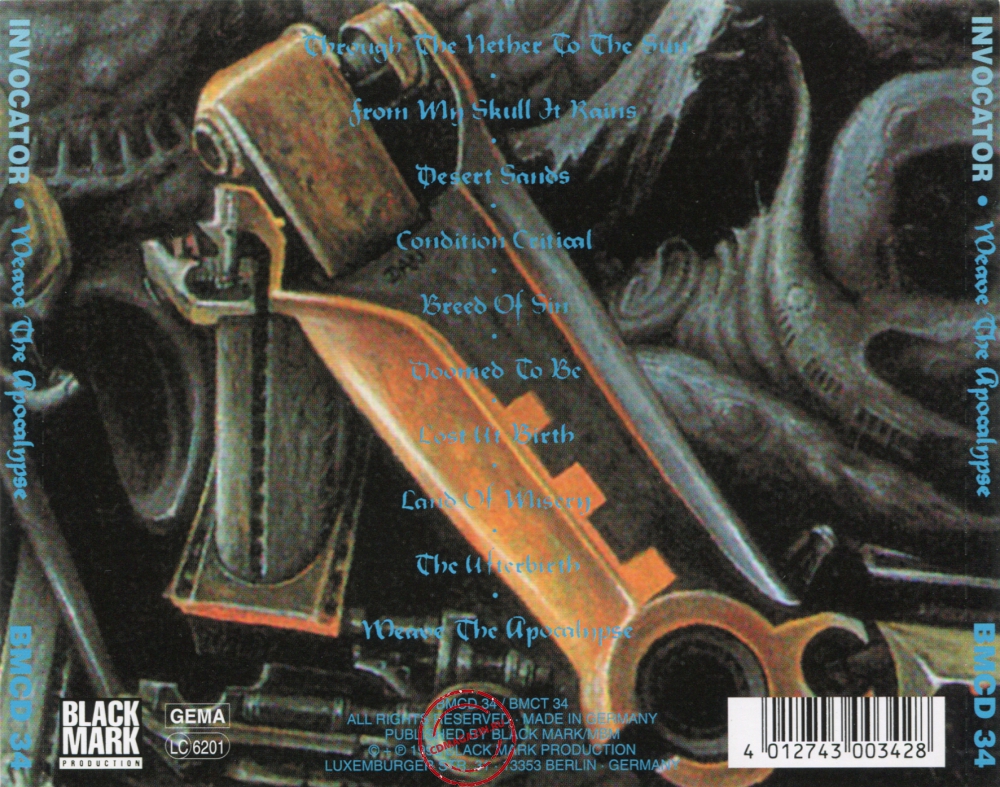 Audio CD: Invocator (1993) Weave The Apocalypse Audio CD: Invocator (1993) Weave The Apocalypse