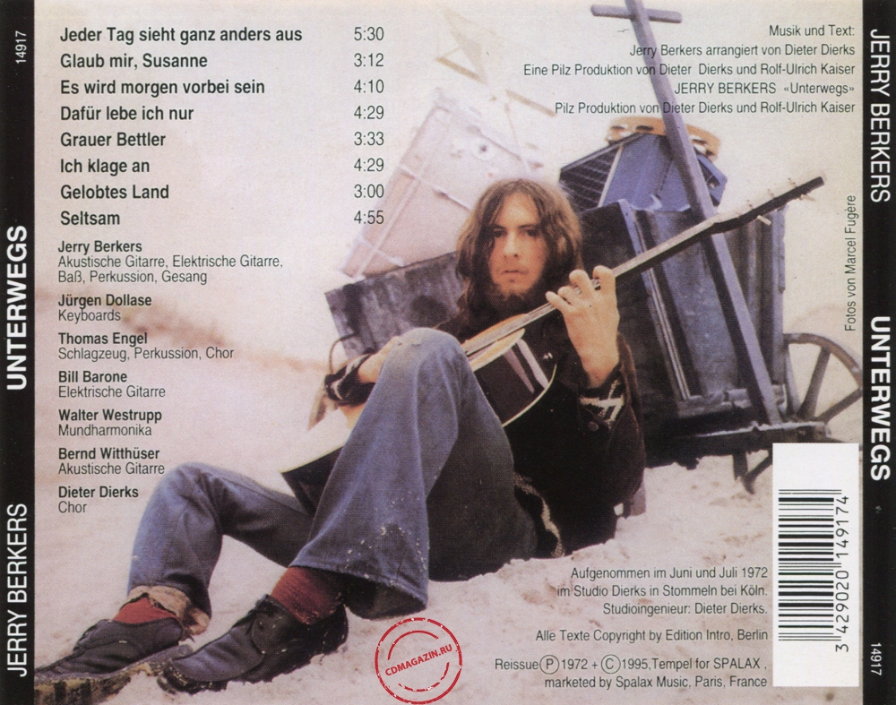 Audio CD: Jerry Berkers (1972) Unterwegs