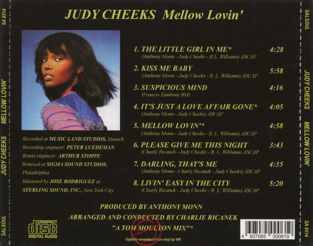 Audio CD: Judy Cheeks (1978) Mellow Lovin'