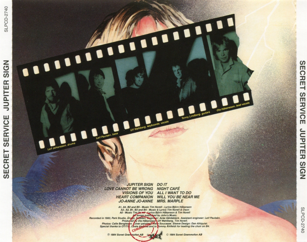 Audio CD: Secret Service (1984) Jupiter Sign Audio CD: Secret Service (1984) Jupiter Sign