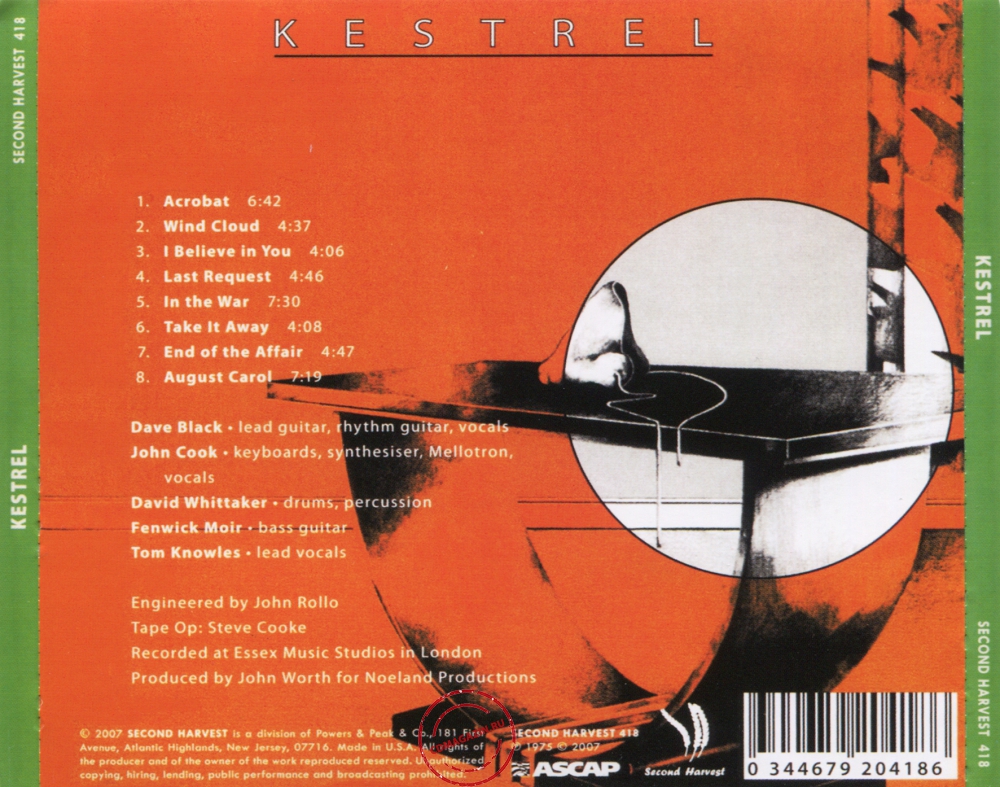 Audio CD: Kestrel (2) (1975) Kestrel Audio CD: Kestrel (2) (1975) Kestrel
