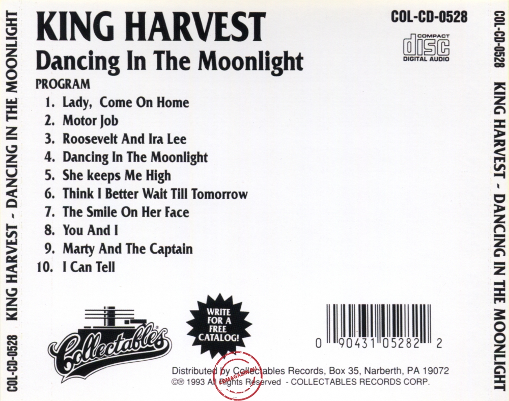 Audio CD: King Harvest (1972) Dancing In The Moonlight