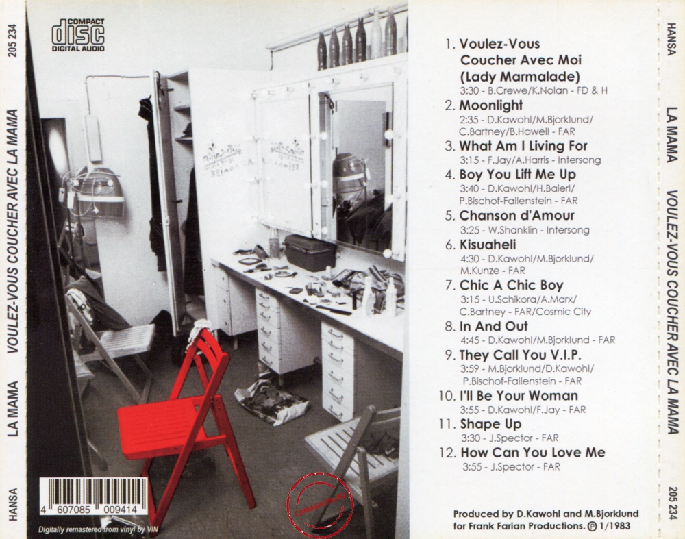 Audio CD: La Mama (1983) Voulez-Vous Coucher Avec La Mama Audio CD: La Mama (1983) Voulez-Vous Coucher Avec La Mama