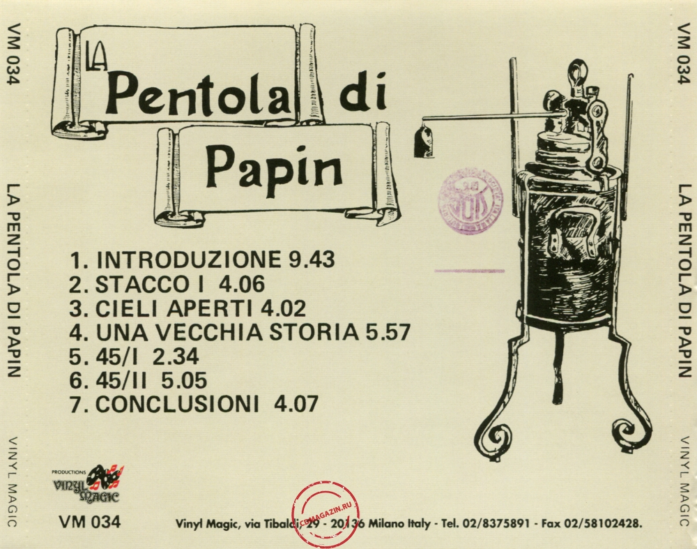 Audio CD: La Pentola Di Papin (1977) Zero-7