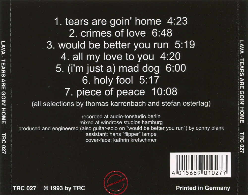 Audio CD: Lava (6) (1973) Tears Are Goin' Home