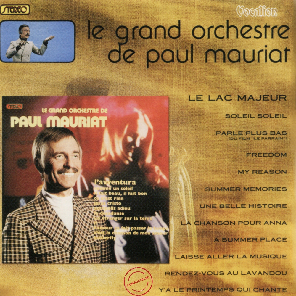 Audio CD: Paul Mauriat (1972) L'avventura + Le Lac Majeur Audio CD: Paul Mauriat (1972) L'avventura + Le Lac Majeur