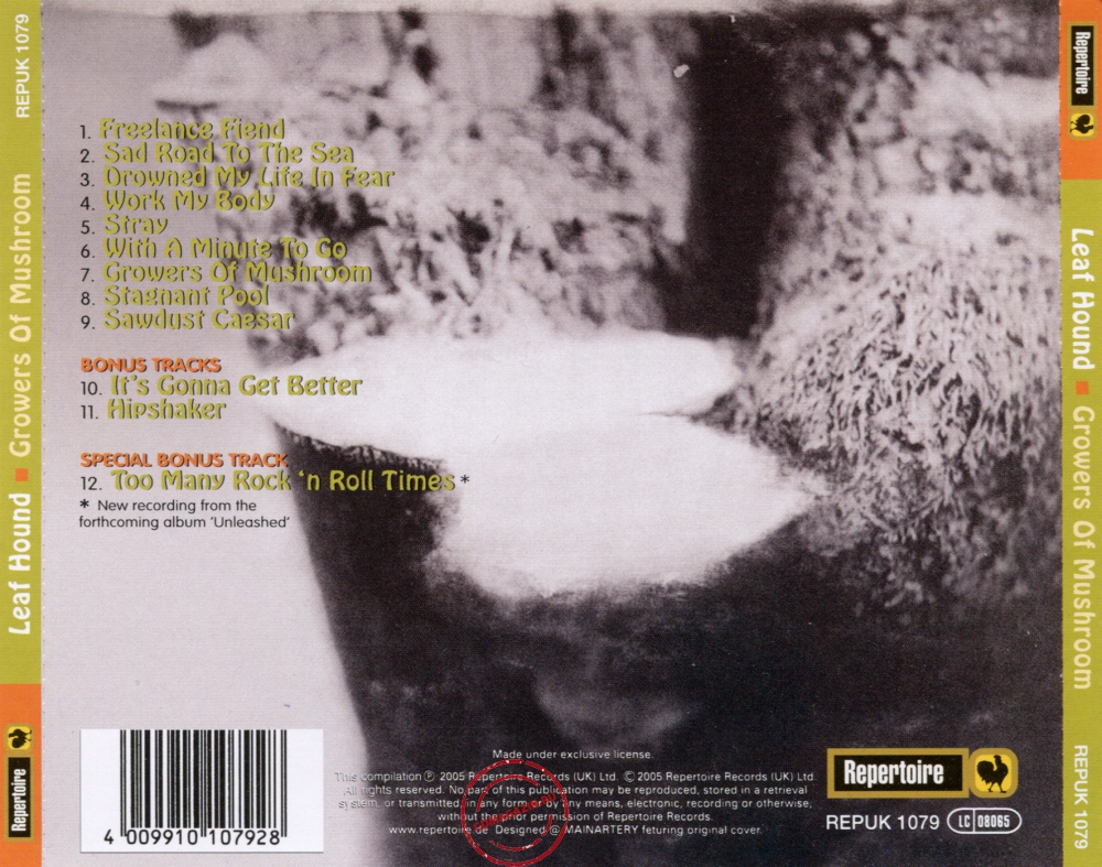 Audio CD: Leaf Hound (1971) Growers Of Mushroom Audio CD: Leaf Hound (1971) Growers Of Mushroom