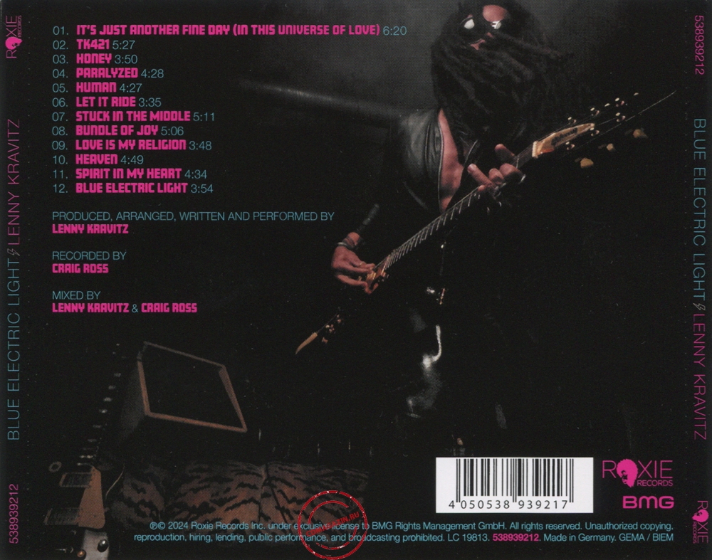 Audio CD: Lenny Kravitz (2024) Blue Electric Light Audio CD: Lenny Kravitz (2024) Blue Electric Light