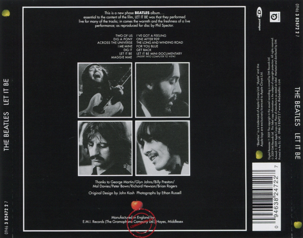 Audio CD: Beatles (1970) Let It Be