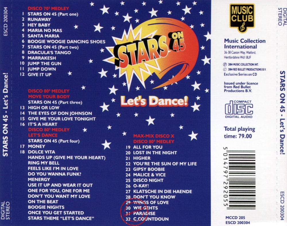 Audio CD: VA Stars On 45 (2003) Let's Dance!