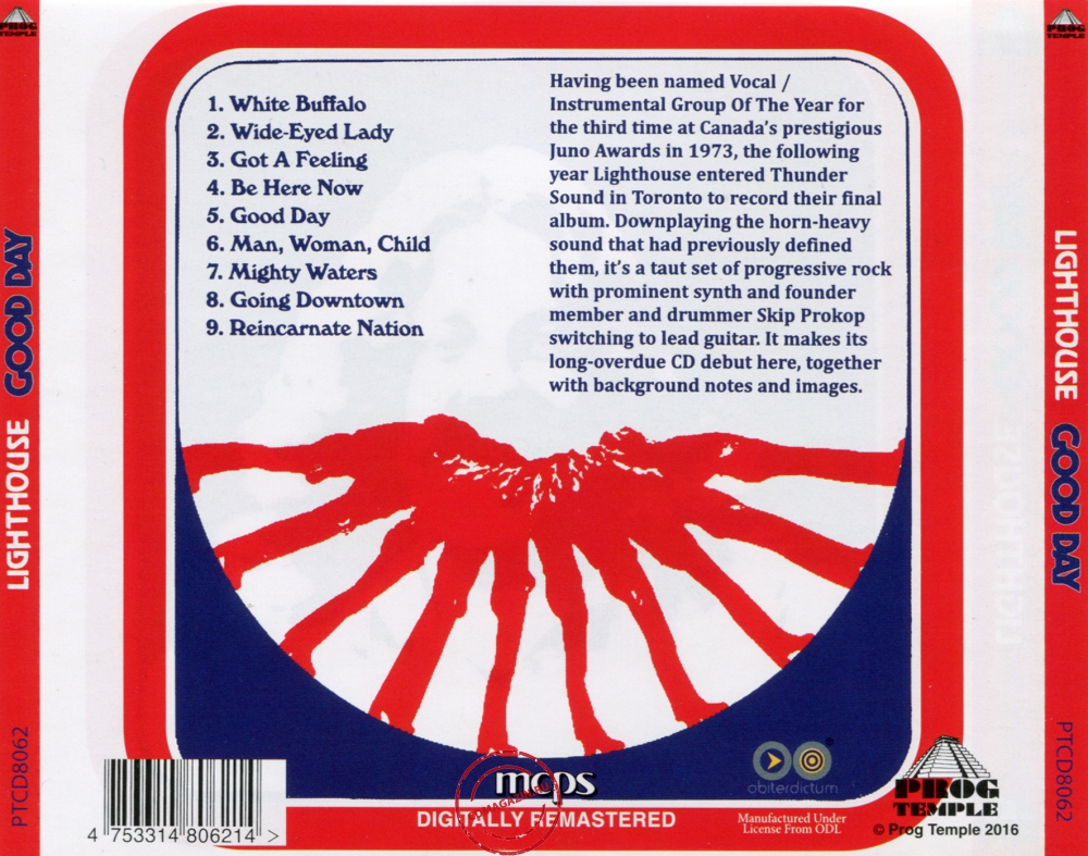 Audio CD: Lighthouse (2) (1974) Good Day Audio CD: Lighthouse (2) (1974) Good Day