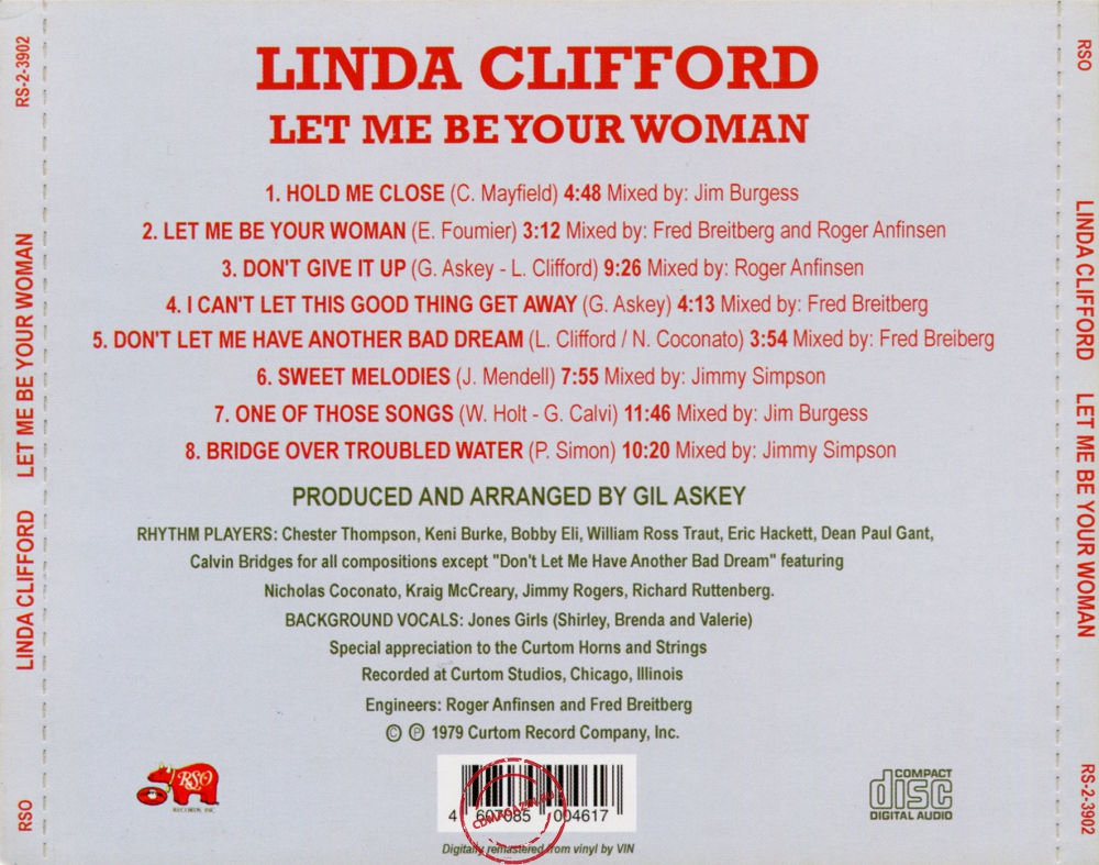 Audio CD: Linda Clifford (1979) Let Me Be Your Woman Audio CD: Linda Clifford (1979) Let Me Be Your Woman
