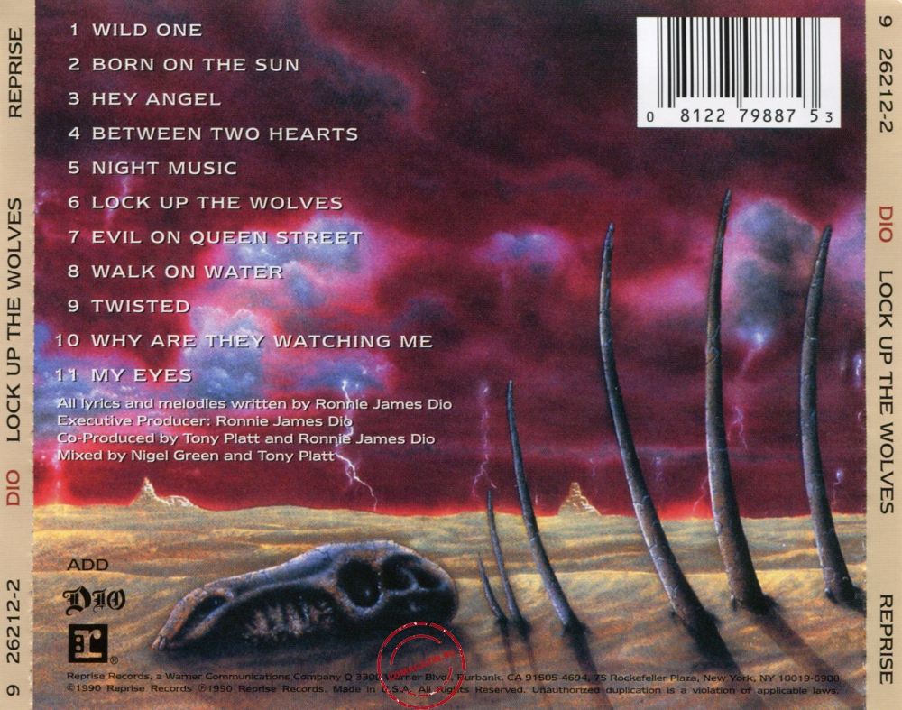 Audio CD: Dio (2) (1990) Lock Up The Wolves Audio CD: Dio (2) (1990) Lock Up The Wolves