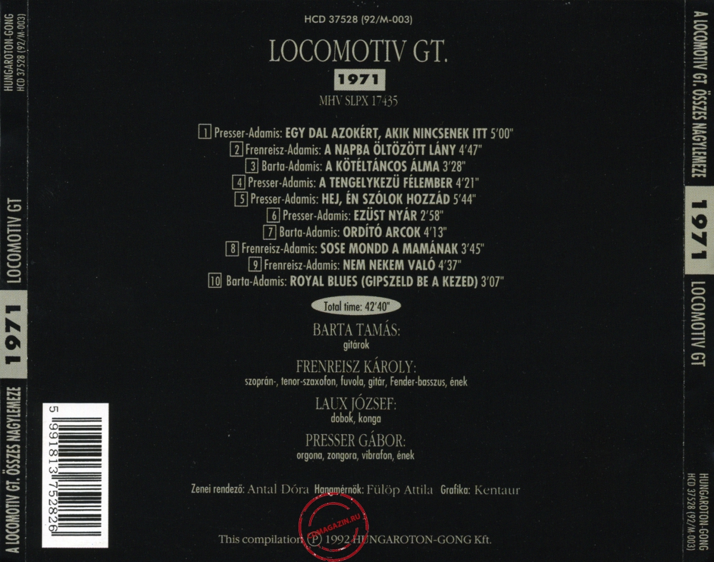 Audio CD: Locomotiv GT (1971) Locomotiv GT