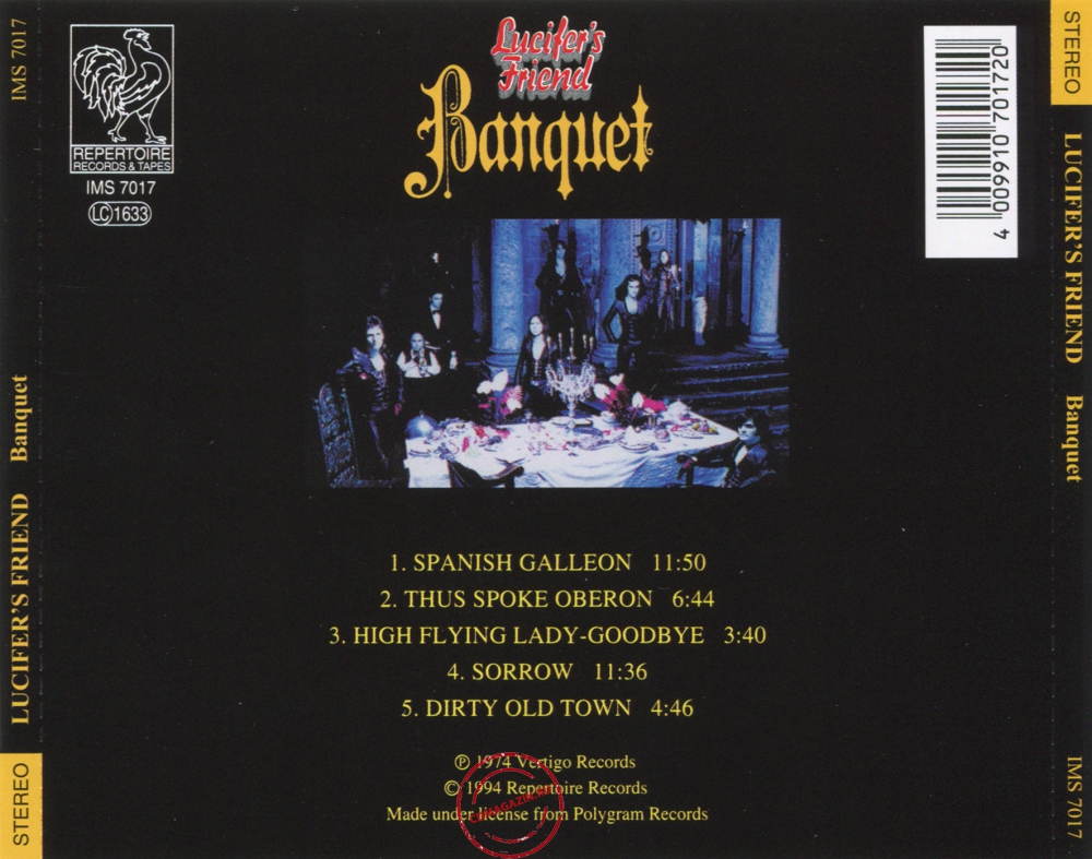 Audio CD: Lucifer's Friend (1974) Banquet Audio CD: Lucifer's Friend (1974) Banquet