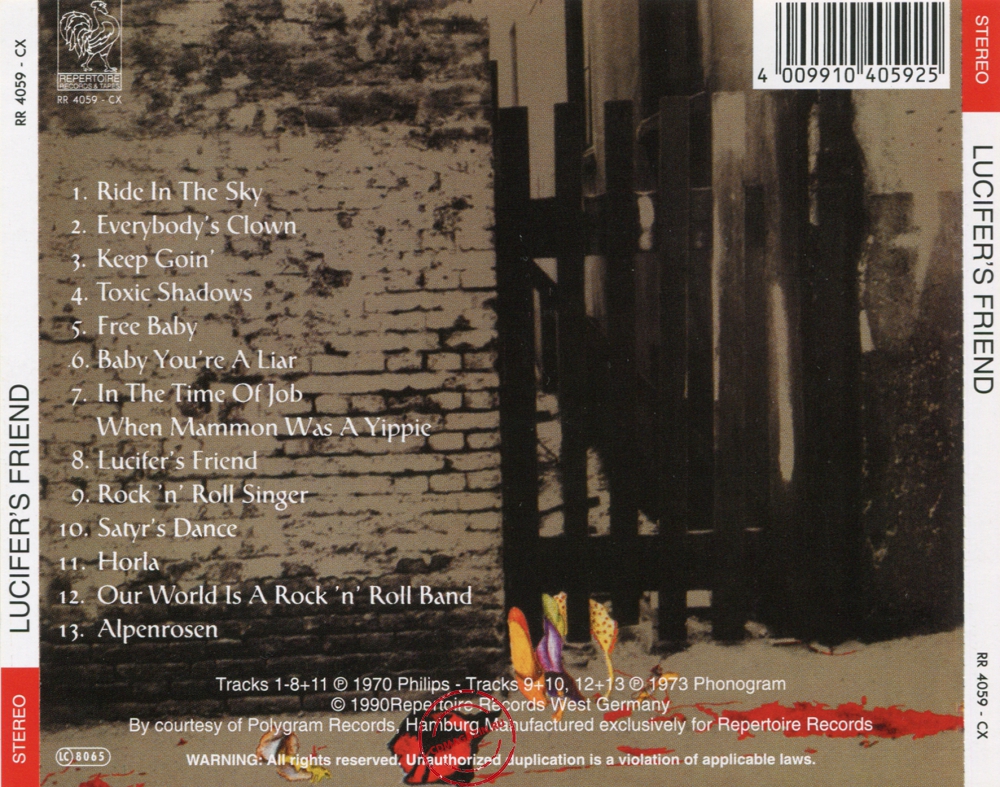 Audio CD: Lucifer's Friend (1970) Lucifer's Friend