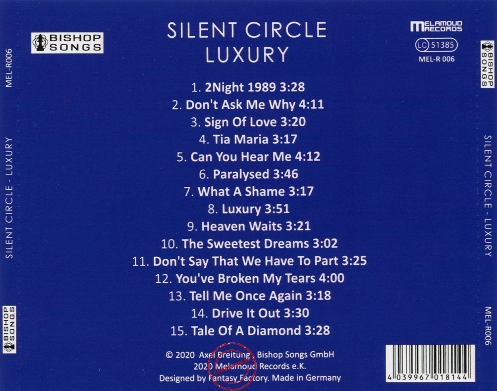 Audio CD: Silent Circle (2020) Luxury