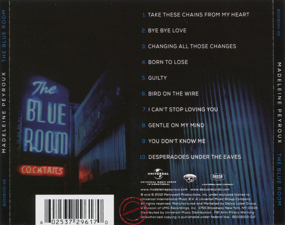 Audio CD: Madeleine Peyroux (2012) The Blue Room Audio CD: Madeleine Peyroux (2012) The Blue Room