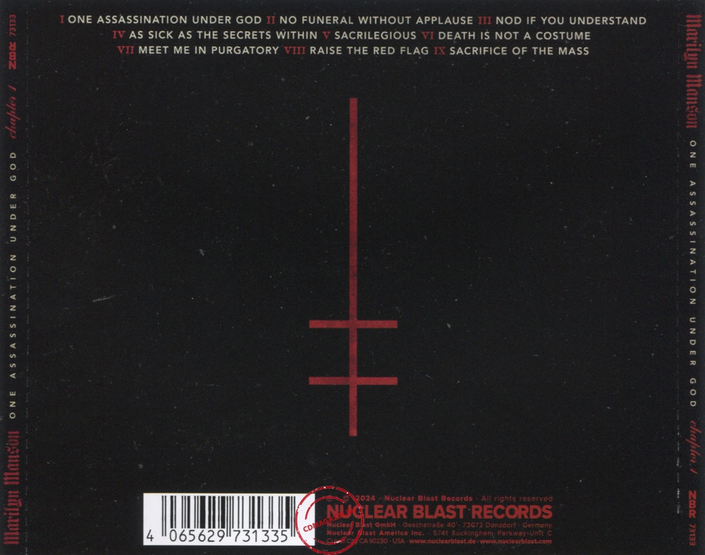 Audio CD: Marilyn Manson (2024) One Assassination Under God (Chapter 1) Audio CD: Marilyn Manson (2024) One Assassination Under God (Chapter 1)